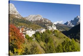 Village Colle San Lucia in Val Fiorentina. Dolomites, Italy-Martin Zwick-Stretched Canvas