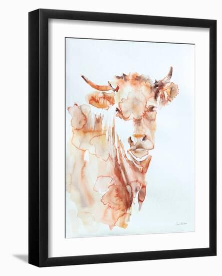 Village Cow-Aimee Del Valle-Framed Art Print