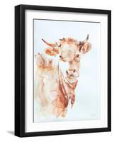 Village Cow-Aimee Del Valle-Framed Art Print