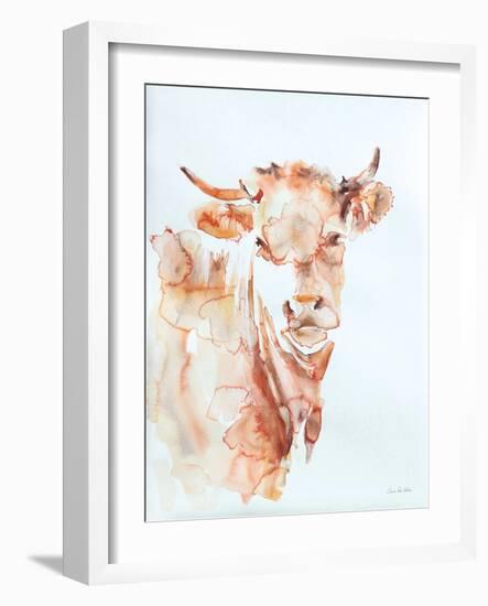 Village Cow-Aimee Del Valle-Framed Art Print