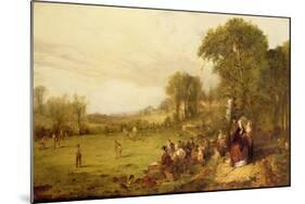 Village Cricket-John Ritchie-Mounted Giclee Print