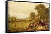 Village Cricket-John Ritchie-Framed Stretched Canvas