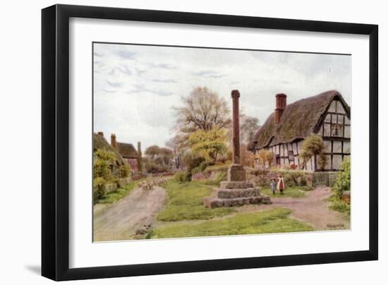Village Cross, Ashton-Under-Hill, Gloucester-Alfred Robert Quinton-Framed Giclee Print