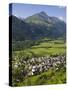 Village D'Aucun and Arrens-Marsous, Hautes-Pyrenees, Midi-Pyrenees, France-Doug Pearson-Stretched Canvas