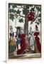 Village Dance, Engraving-Nicolas Arnoult-Framed Giclee Print