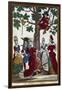 Village Dance, Engraving-Nicolas Arnoult-Framed Giclee Print