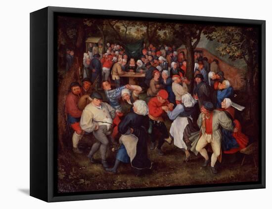 Village Dance-Jan Brueghel the Younger-Framed Stretched Canvas