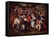 Village Dance-Jan Brueghel the Younger-Framed Stretched Canvas
