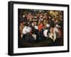 Village Dance-Pieter Brueghel the Younger-Framed Giclee Print