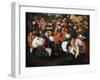 Village Dance-Pieter Brueghel the Younger-Framed Giclee Print