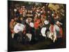 Village Dance-Pieter Brueghel the Younger-Mounted Giclee Print
