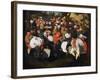 Village Dance-Pieter Brueghel the Younger-Framed Giclee Print