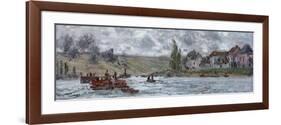 Village De Lavacourt, Pres De Vetheuil, 1878-Claude Monet-Framed Giclee Print