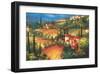 Village de Vinci-Per Mattin-Framed Art Print