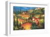 Village de Vinci-Per Mattin-Framed Art Print