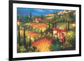 Village de Vinci-Per Mattin-Framed Art Print