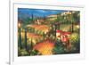 Village de Vinci-Per Mattin-Framed Art Print