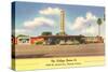 Village Drive-In, Roadside Retro-null-Stretched Canvas