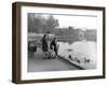 Village Duck Pond Scene, Tickhill, Doncaster, South Yorkshire, 1961-Michael Walters-Framed Premium Photographic Print