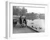 Village Duck Pond Scene, Tickhill, Doncaster, South Yorkshire, 1961-Michael Walters-Framed Premium Photographic Print