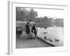 Village Duck Pond Scene, Tickhill, Doncaster, South Yorkshire, 1961-Michael Walters-Framed Photographic Print