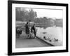 Village Duck Pond Scene, Tickhill, Doncaster, South Yorkshire, 1961-Michael Walters-Framed Photographic Print