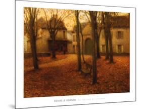 Village en Automne-Henri Eugene Augustin Le Sidaner-Mounted Art Print