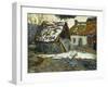 Village En Hiver-Victor Charreton-Framed Giclee Print