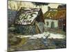 Village En Hiver-Victor Charreton-Mounted Giclee Print