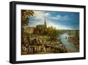 Village Fair in Schelle, 1614-Jan Brueghel the Elder-Framed Giclee Print