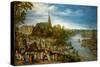 Village Fair in Schelle, 1614-Jan Brueghel the Elder-Stretched Canvas