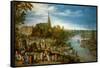 Village Fair in Schelle, 1614-Jan Brueghel the Elder-Framed Stretched Canvas