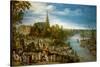 Village Fair in Schelle, 1614-Jan Brueghel the Elder-Stretched Canvas