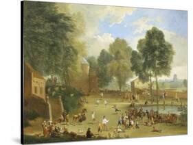 Village Fair-Alexander Van Bredael-Stretched Canvas