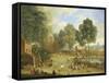 Village Fair-Alexander Van Bredael-Framed Stretched Canvas