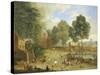 Village Fair-Alexander Van Bredael-Stretched Canvas