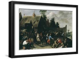 Village Festival, 1637-David Teniers the Younger-Framed Giclee Print