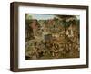 Village Festival in Honour of St. Hubert and St. Anthony, 1632-Pieter Brueghel the Younger-Framed Premium Giclee Print