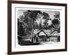 Village, Gabon, 19th Century-E Therond-Framed Giclee Print