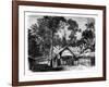 Village, Gabon, 19th Century-E Therond-Framed Giclee Print