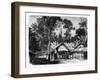 Village, Gabon, 19th Century-E Therond-Framed Giclee Print
