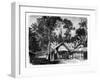 Village, Gabon, 19th Century-E Therond-Framed Giclee Print