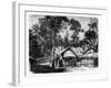 Village, Gabon, 19th Century-E Therond-Framed Giclee Print