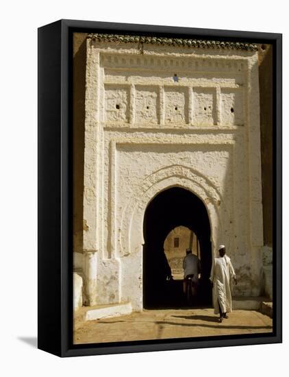 Village Gateway on the 'Circuit Touristique' South of Rissani-Amar Grover-Framed Stretched Canvas