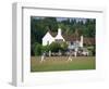 Village Green Cricket, Tilford, Surrey, England, UK-Rolf Richardson-Framed Photographic Print