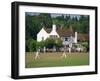 Village Green Cricket, Tilford, Surrey, England, UK-Rolf Richardson-Framed Photographic Print