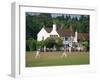 Village Green Cricket, Tilford, Surrey, England, UK-Rolf Richardson-Framed Photographic Print