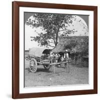 Village Home Built of Bamboo and Leaves, Burma, 1908-null-Framed Photographic Print