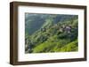 Village House and Rice Terraces in the Mountain, Longsheng, China-Keren Su-Framed Photographic Print