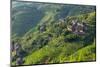Village House and Rice Terraces in the Mountain, Longsheng, China-Keren Su-Mounted Photographic Print